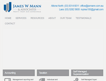 Tablet Screenshot of jwmann.com.au